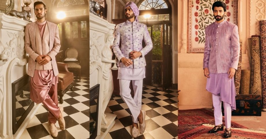 sachin and babi light blue dress Sobhita Dhulipala Engagement main image 1
