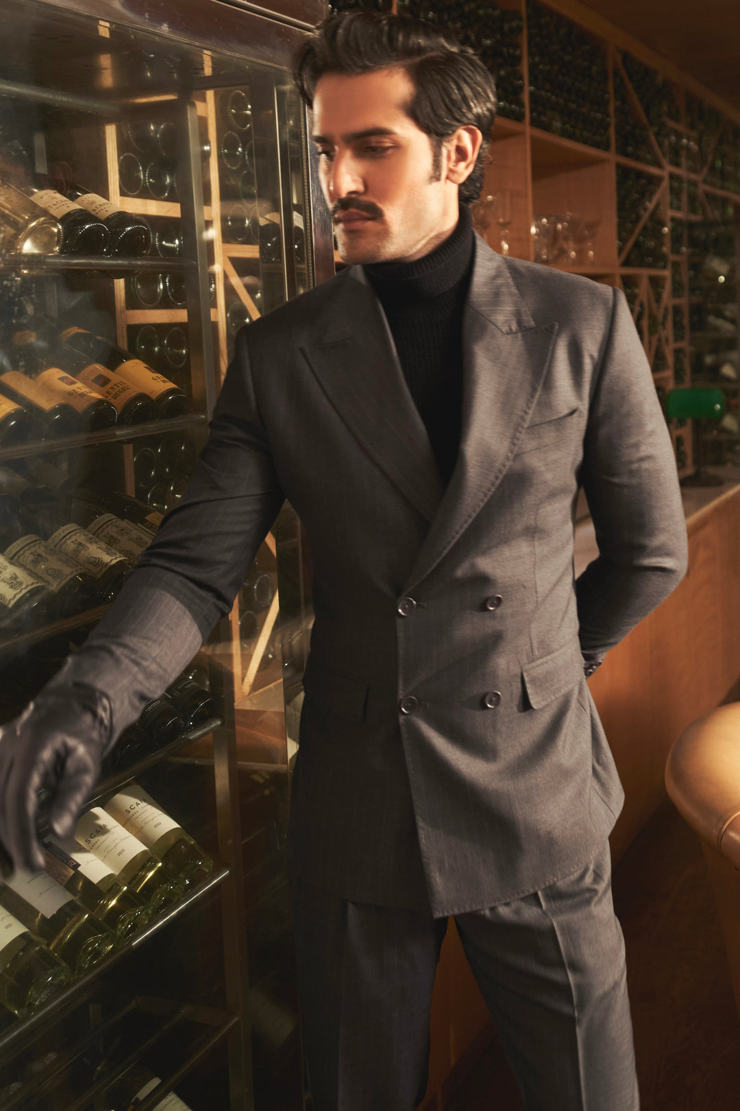 Charcoal Grey Pinstripe Elegance Suit