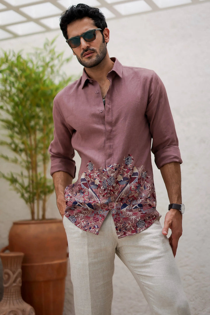 Best Price for Cherry Multicolored Botanical Embroidery Shirt – Buy Online Now