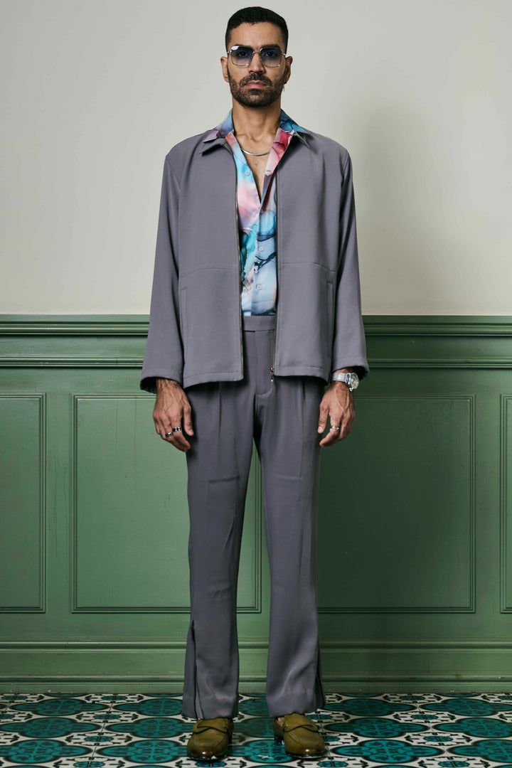 Buy Grey Lachka Knitted Co-ord Set Online – Affordable & Stylish