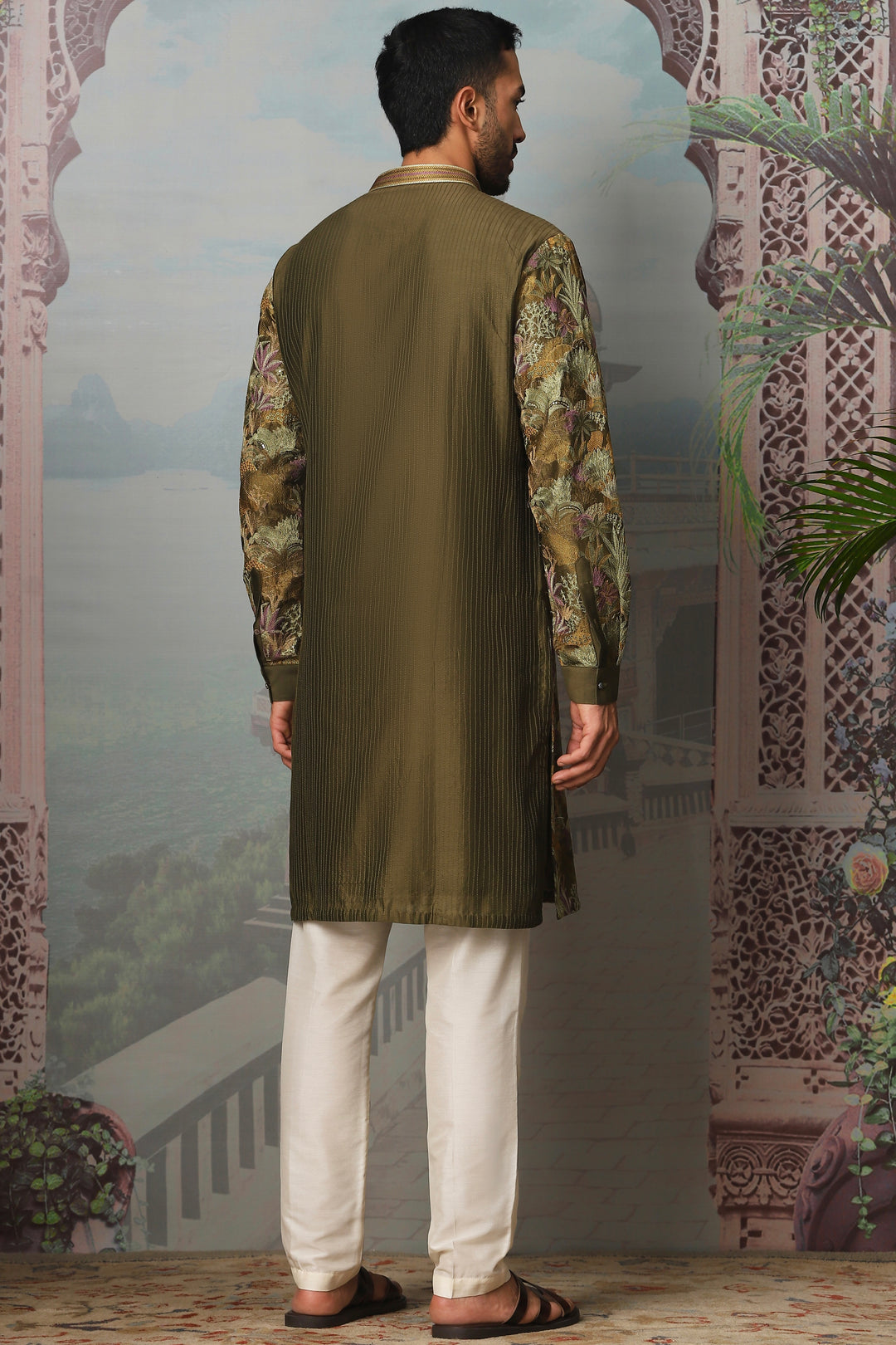 Botanical Paradise Embroidered Kurta Set