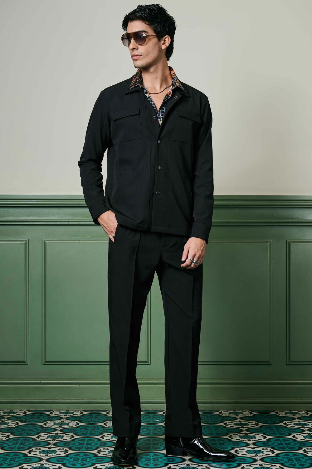 Affordable Black Banana Crepe Co-ord Set – Purchase Online Now