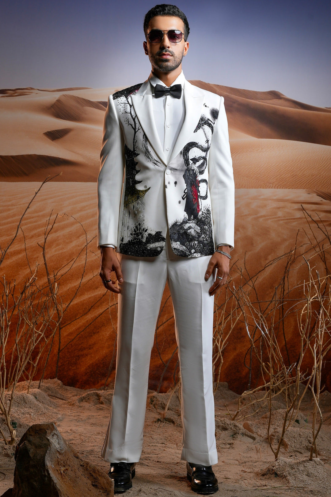 Affordable Samurai's Shadow Hand Painted Suit - Shop Now
