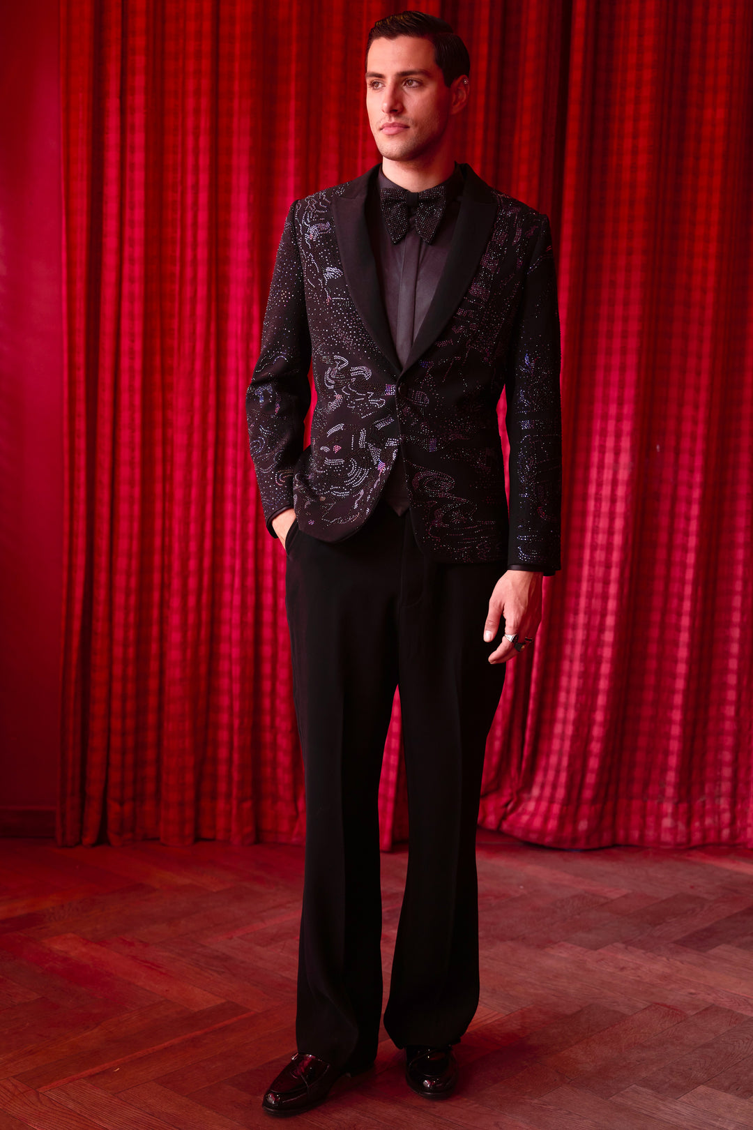 Starry Shogun Embroidered Tuxedo Set