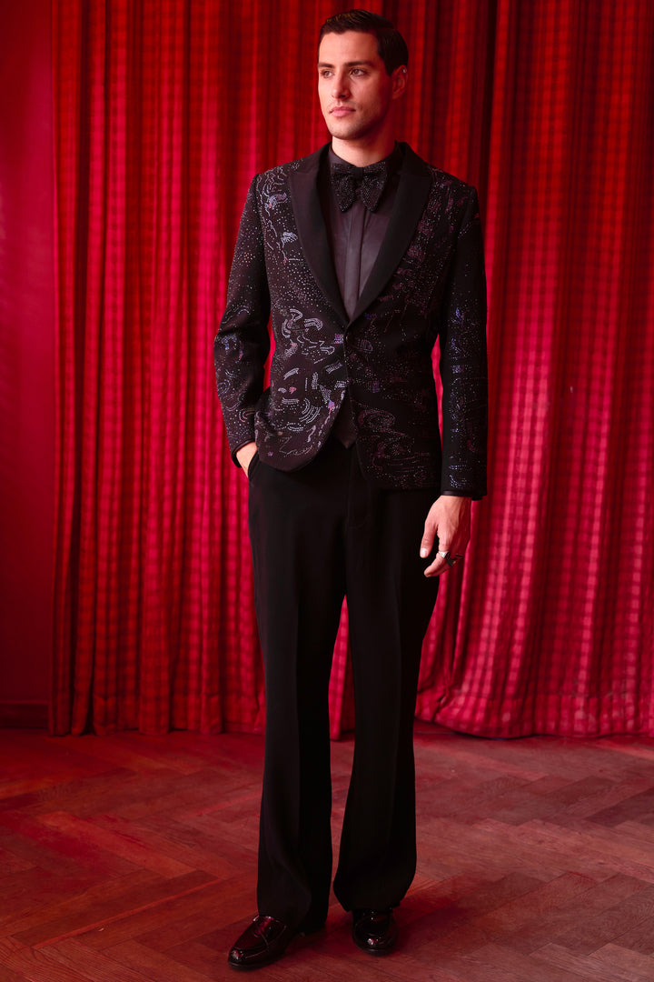 Starry Shogun Embroidered Tuxedo Set