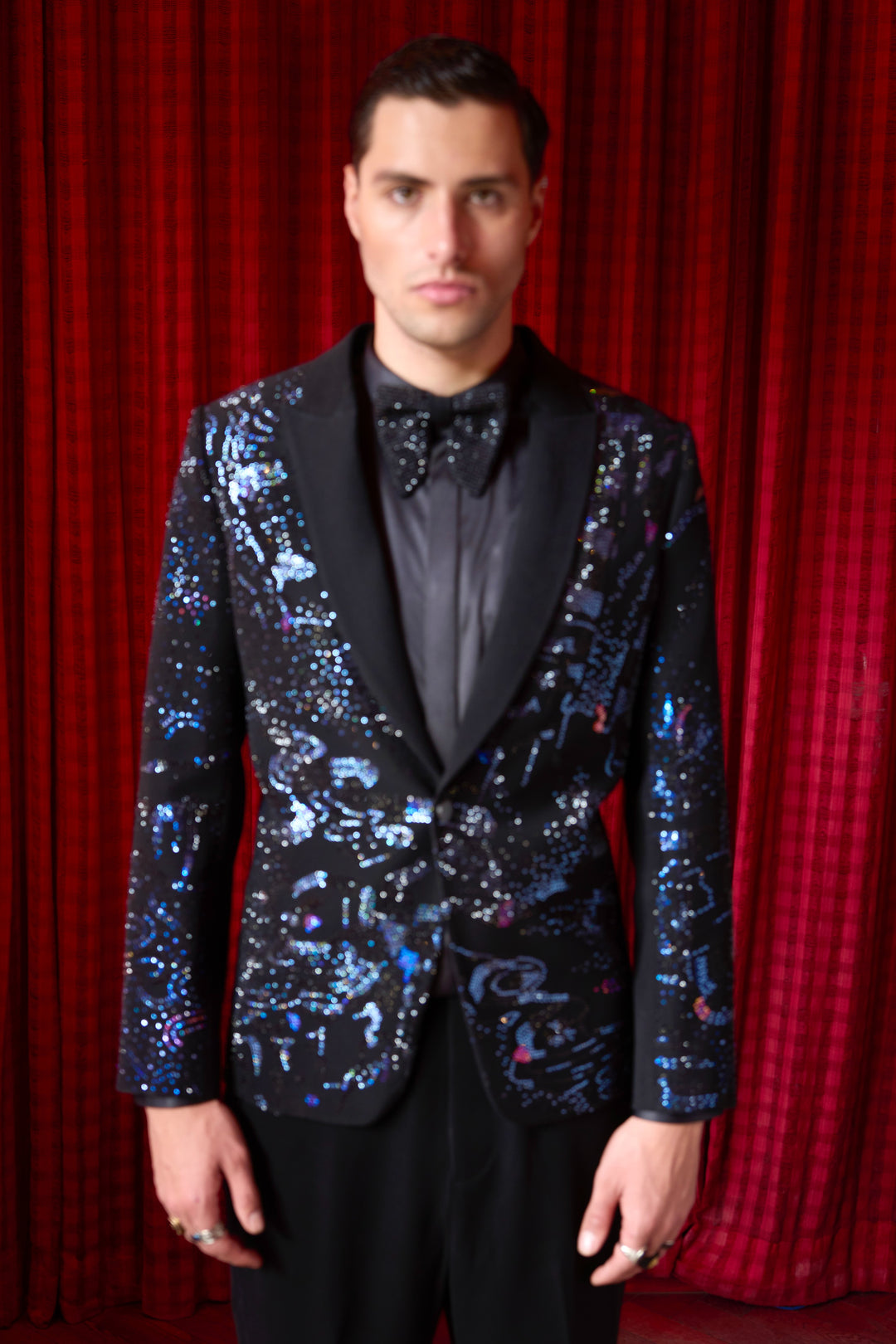 Starry Shogun Embroidered Tuxedo Set