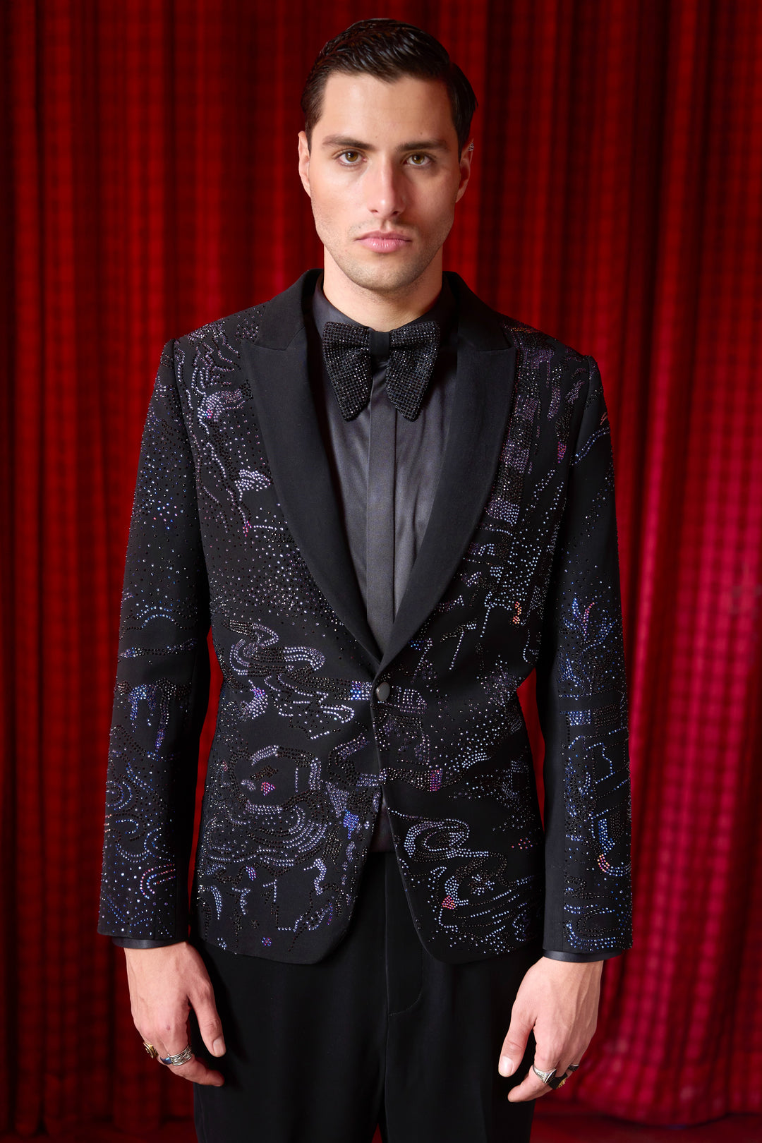 Starry Shogun Embroidered Tuxedo Set