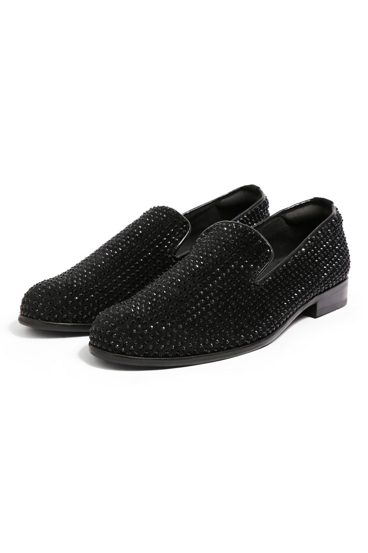 Midnight Matinee Velvet Embroidered Shoes