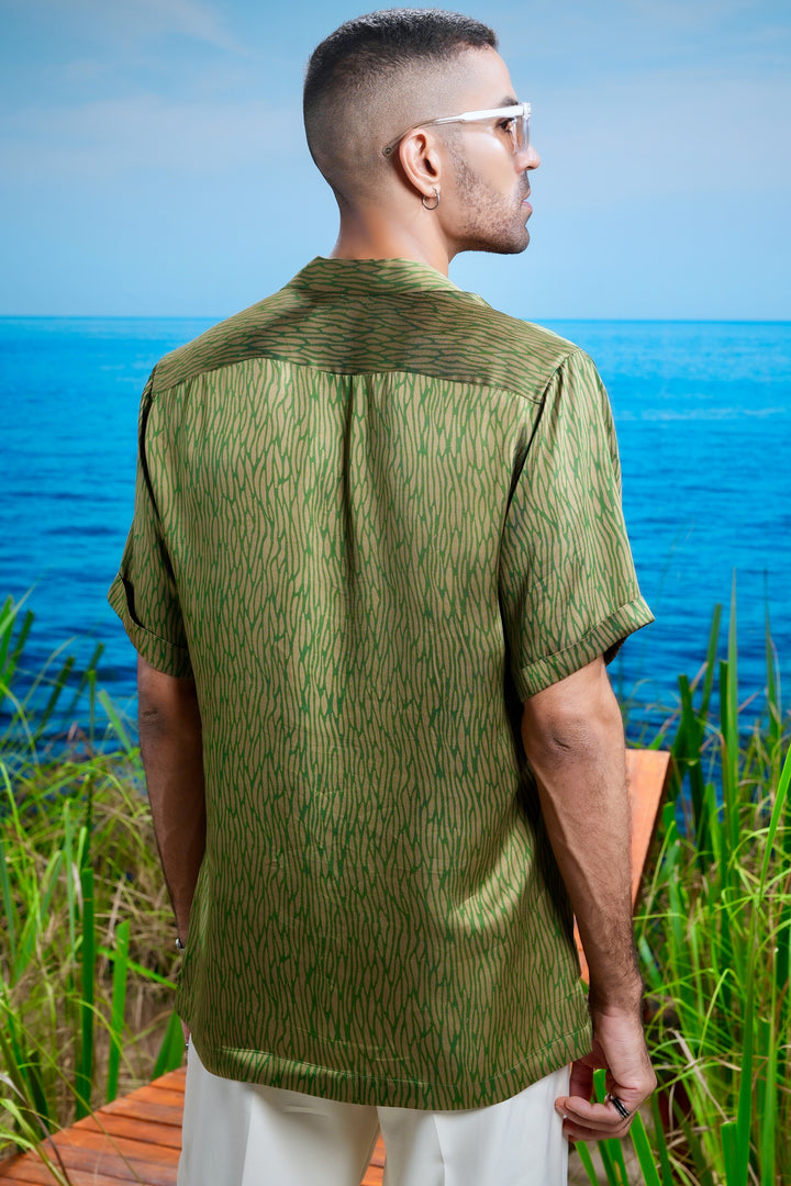 Jade Zephyr Habutai Silk Shirt