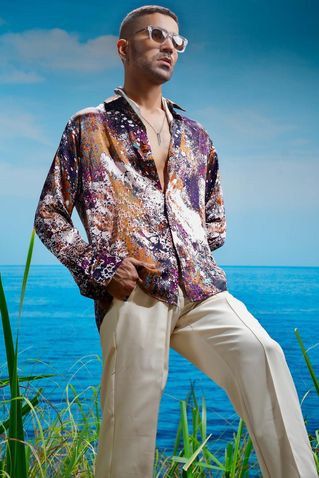 Seraphic Cascade Habutai Silk Shirt