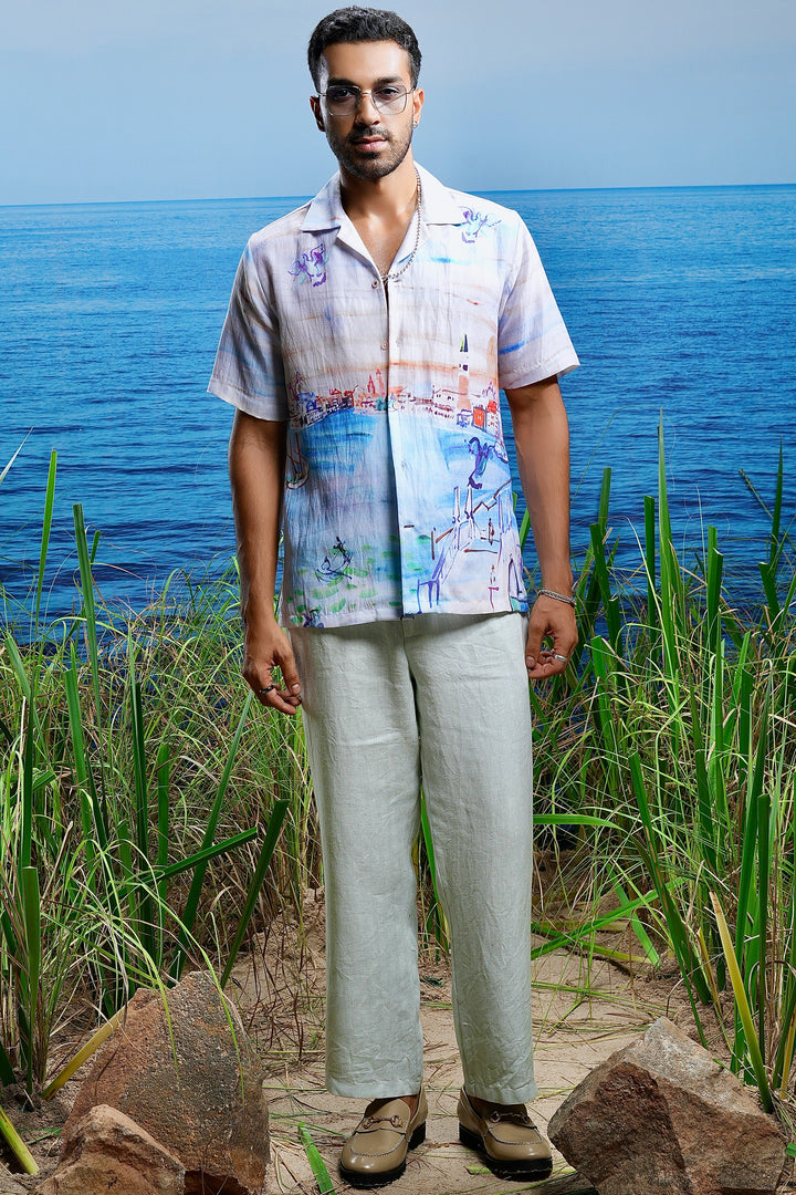 Marina Serenity Linen Cuban Shirt