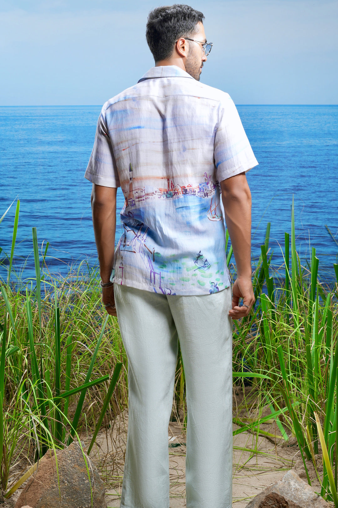 Marina Serenity Linen Cuban Shirt