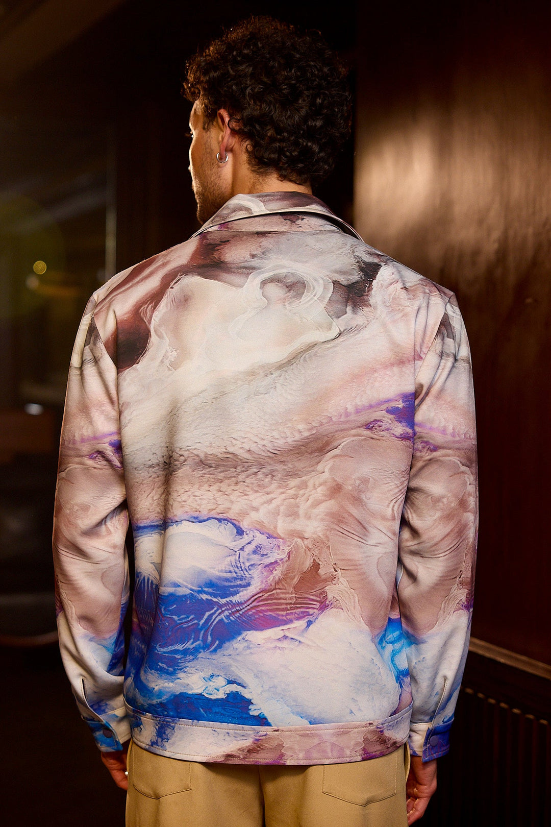 Fluid Aura Printed Shacket