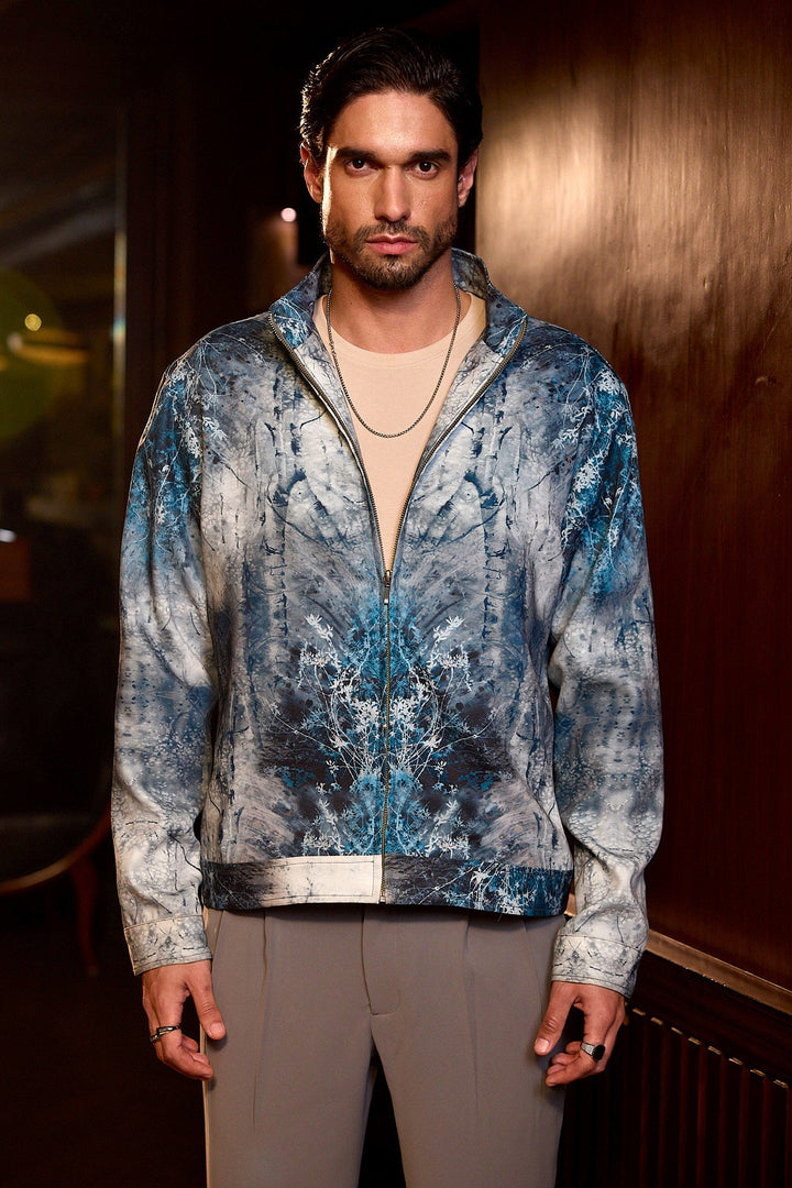 Frost Canopy Printed Bomber Jacket