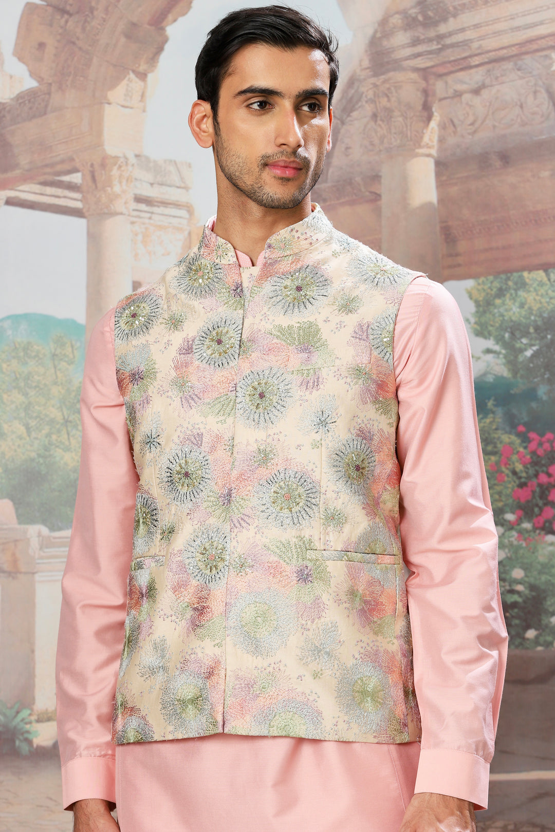 Buy Eden Bloom Embroidered Kurta Bundi Set