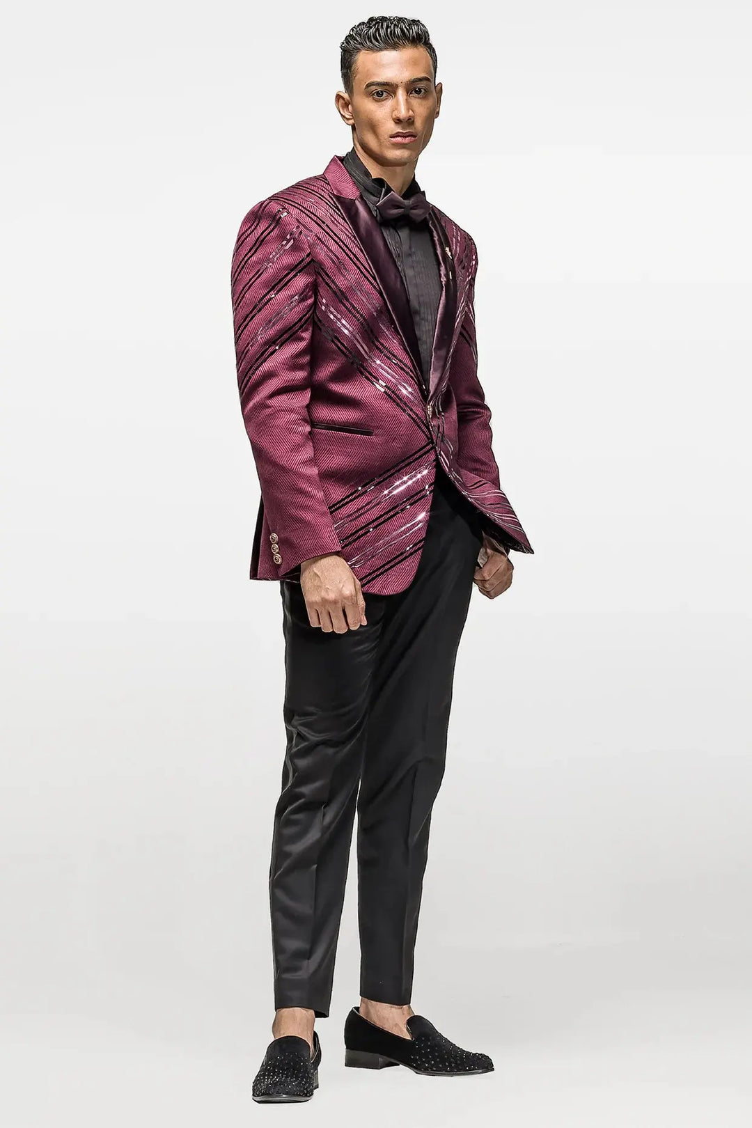 Buy Luxe Lustre Wine Red Tuxedo Online