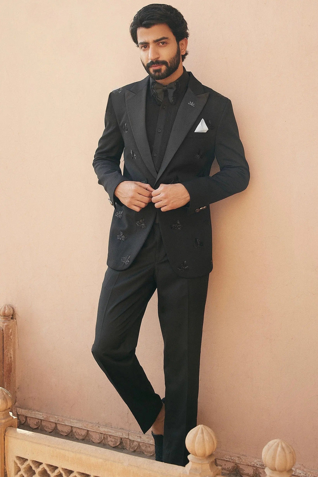 Nocturnal Sophistication: Black Tuxedo Suit – Quality & Affordable