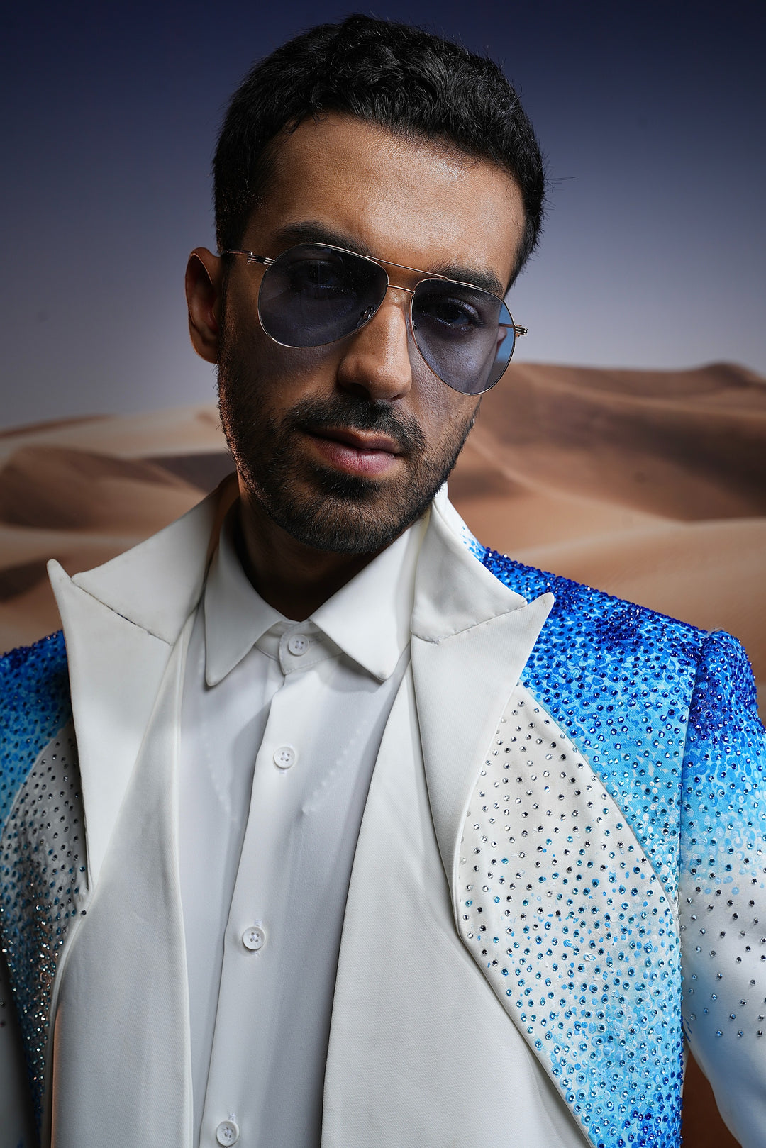 Buy the Best Blue Ice Swarovski Ceremonial Suit – Premium Quality