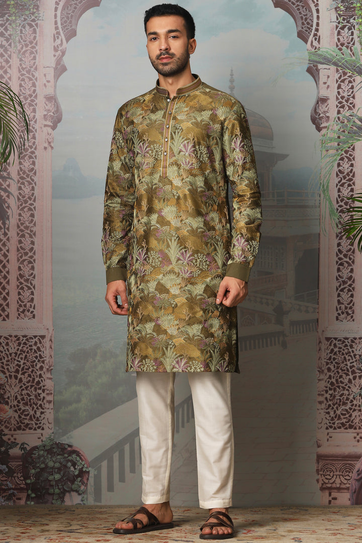 Botanical Paradise Embroidered Kurta Set