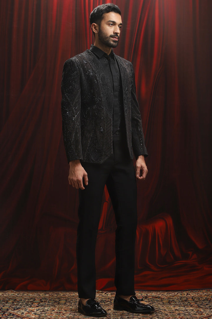 Shadow Monarch Embroidered Tuxedo Set
