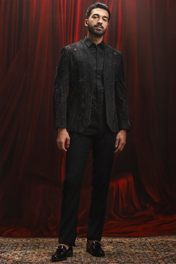 Shadow Monarch Embroidered Tuxedo Set