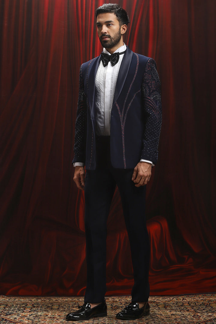 Midnight Regent Embroidered Tuxedo Set