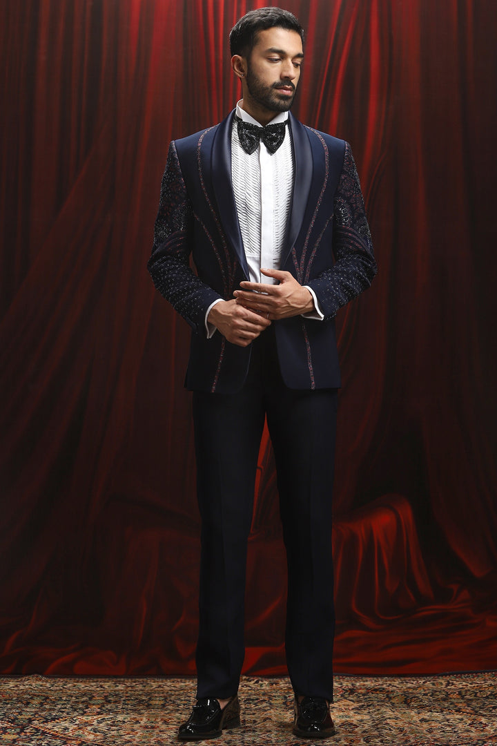 Midnight Regent Embroidered Tuxedo Set