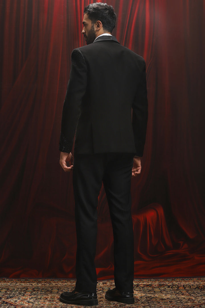 Stellar Galaxy Embroidered Tuxedo Set