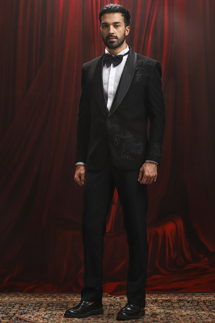 Stellar Galaxy Embroidered Tuxedo Set