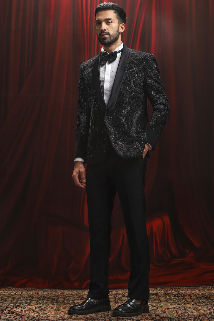 Astral Constellation Embroidered Tuxedo Set