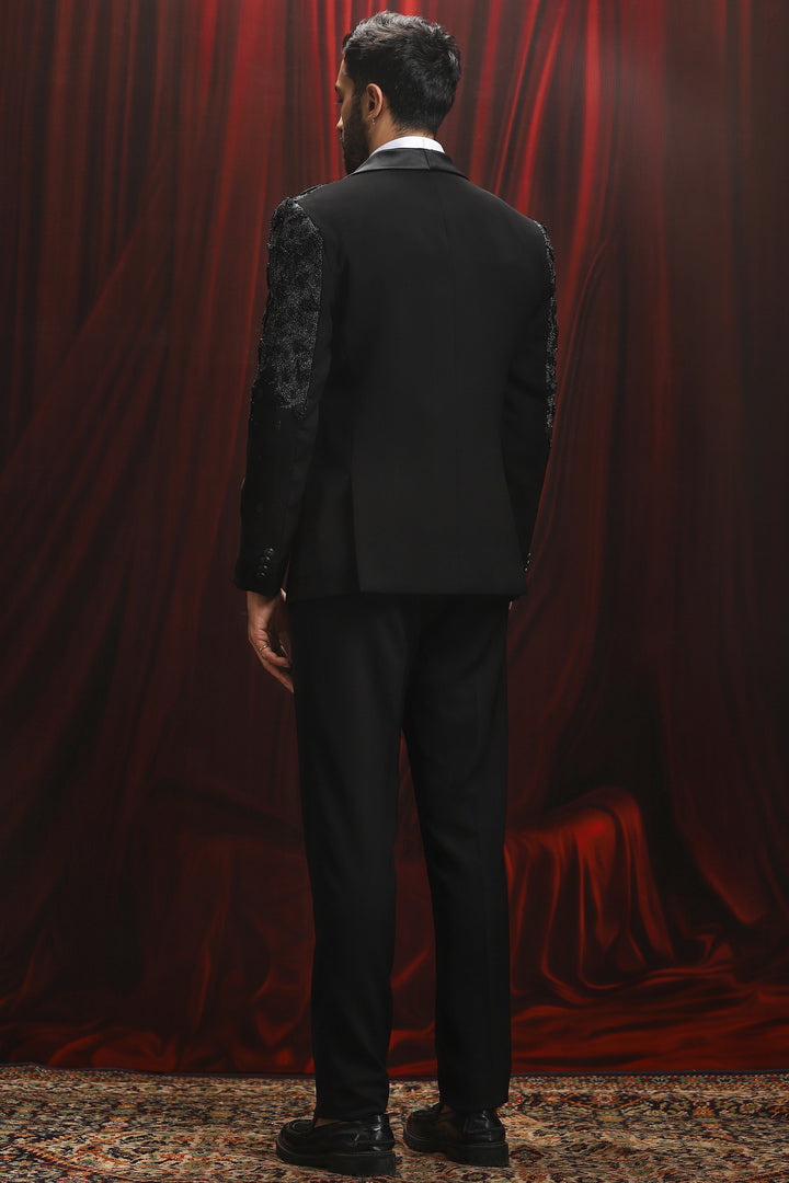 Inferno Midnight Embroidered Tuxedo Set