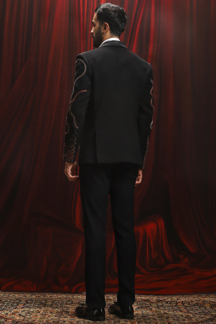 Dragon's Wrath Embroidered Tuxedo Set