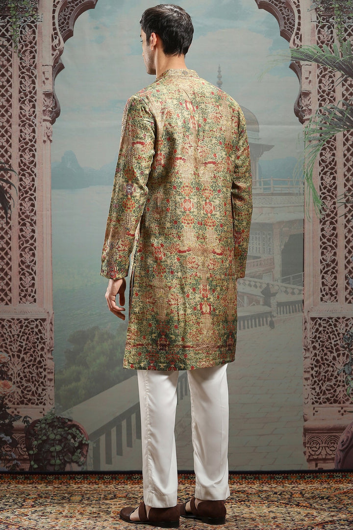 Sultan's Verdure Embroidered Kurta Set
