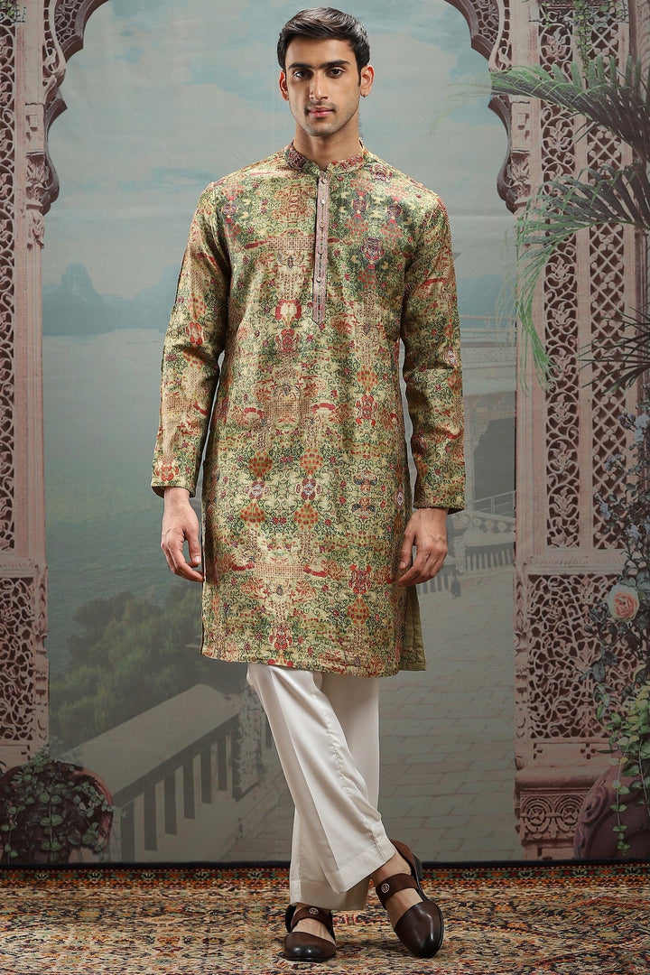 Sultan's Verdure Embroidered Kurta Set