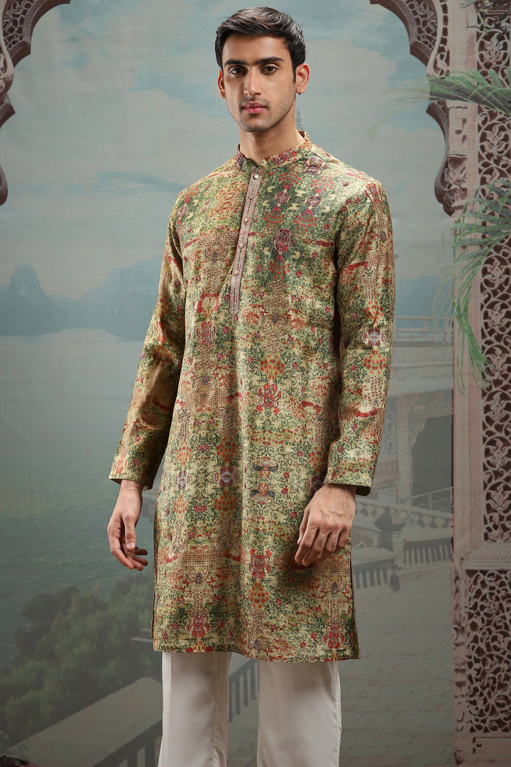 Sultan's Verdure Embroidered Kurta Set