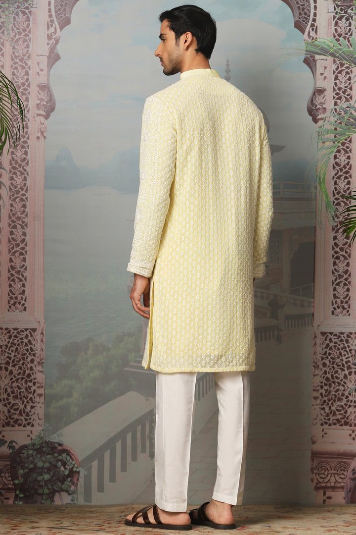 Daisy Dream Sequin Embroidered Kurta Set