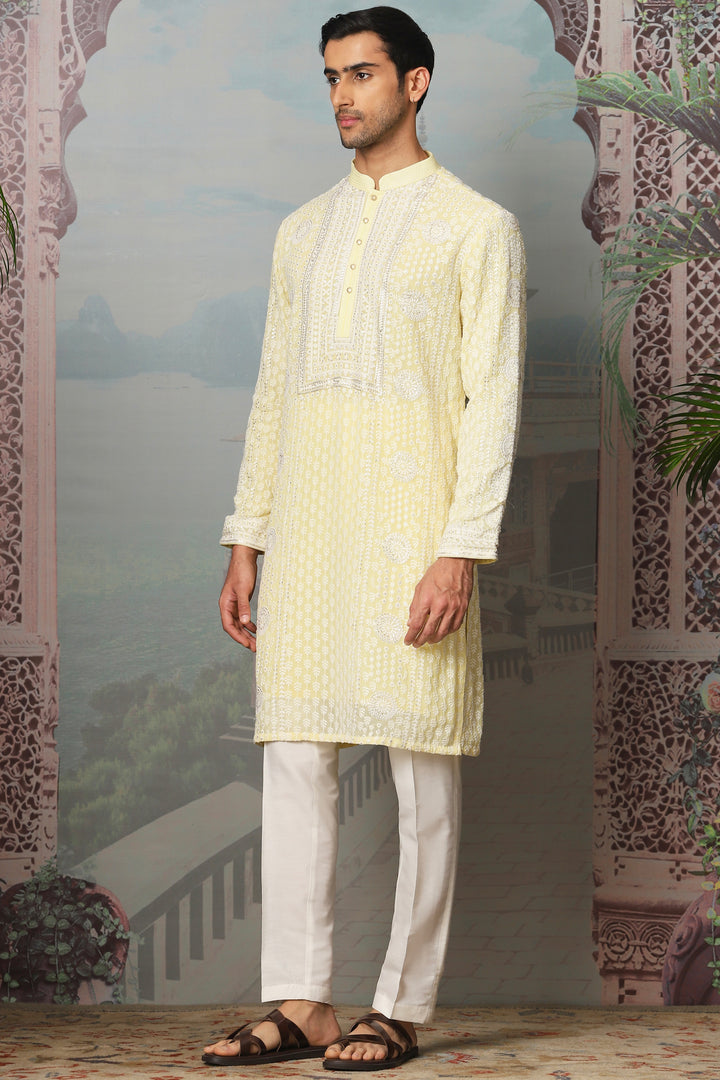 Daisy Dream Sequin Embroidered Kurta Set