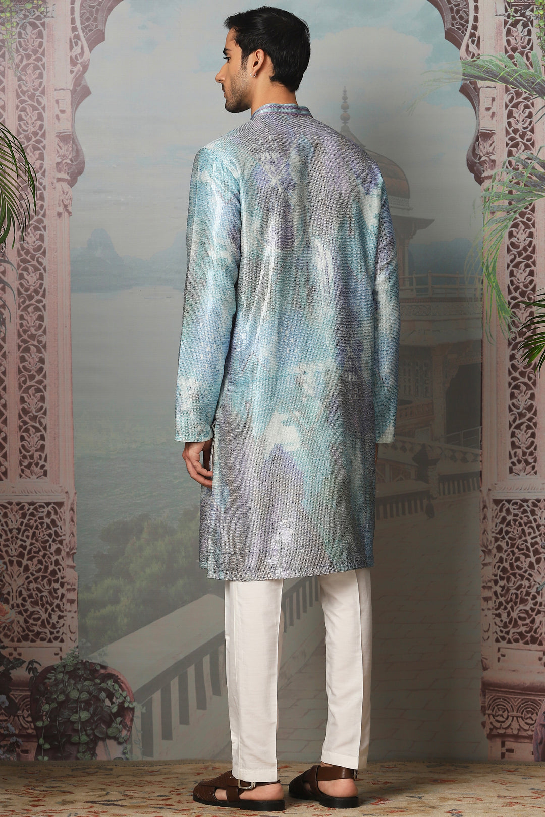 Dreamy Twilight Sequin Embroidered Kurta Set