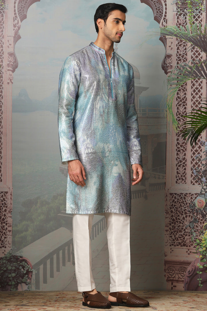 Dreamy Twilight Sequin Embroidered Kurta Set