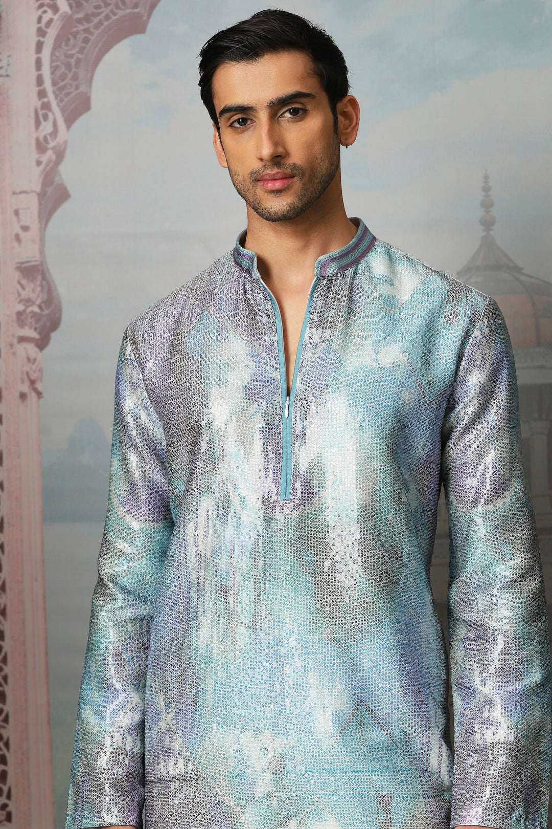 Dreamy Twilight Sequin Embroidered Kurta Set