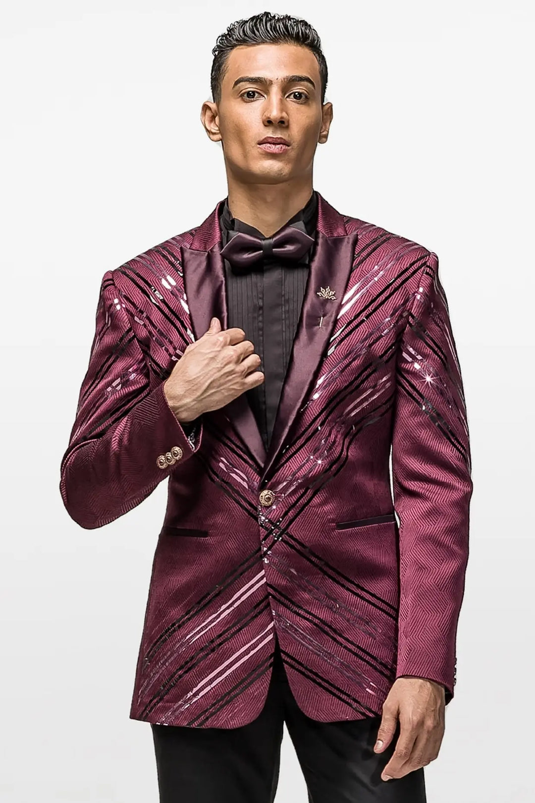 Purchase Luxe Lustre Wine Red Tuxedo