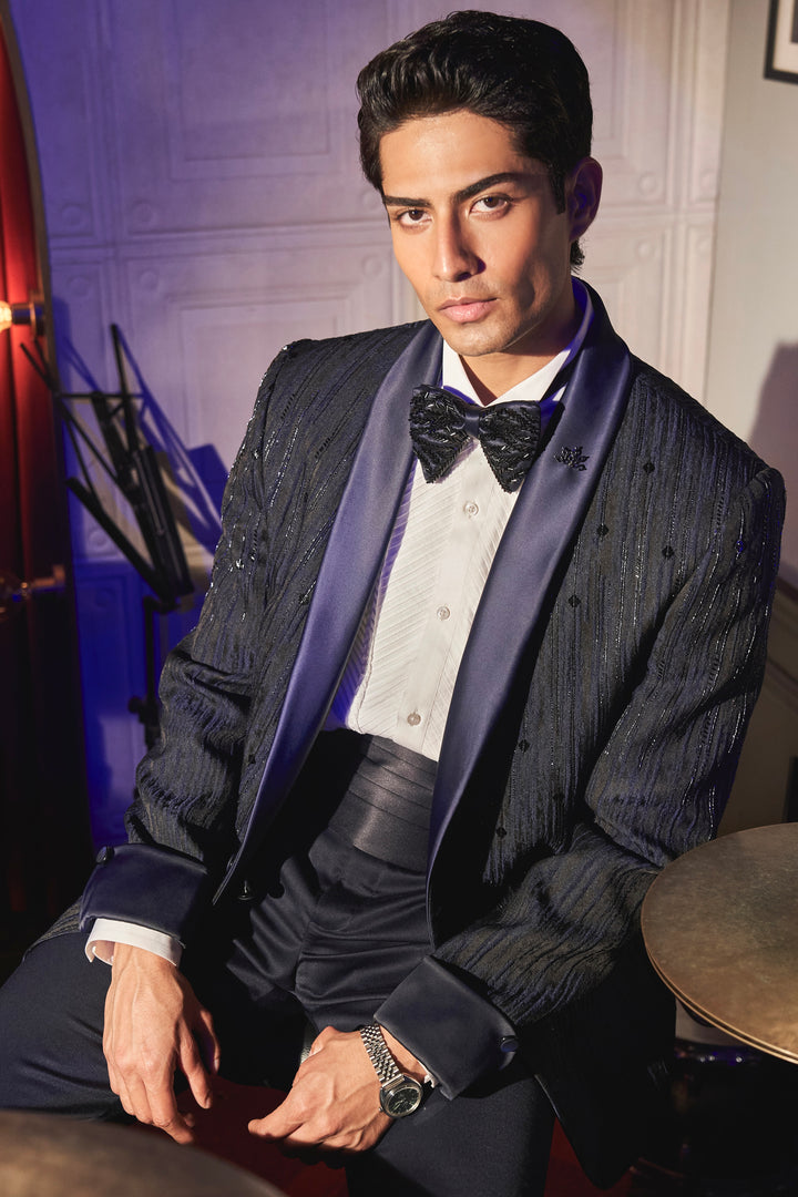 Purchase Navy Midnight Soirée Shawl Lapel Tuxedo Set