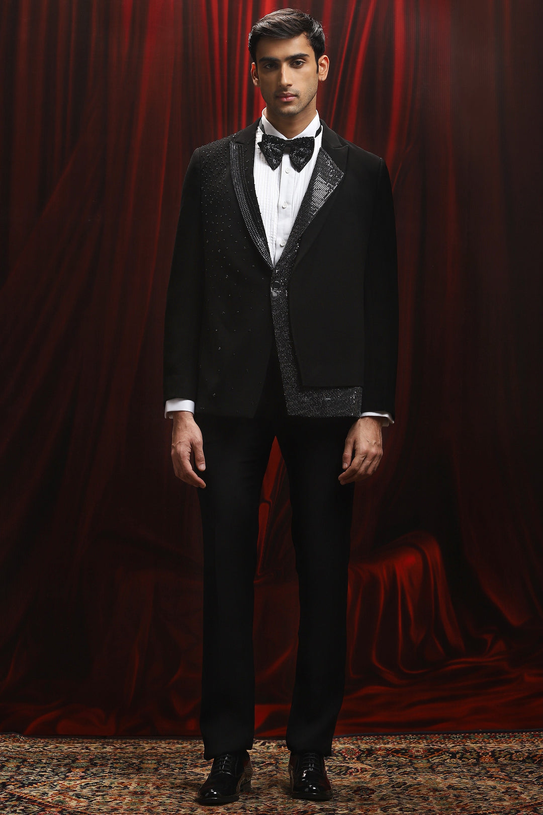 Shop Black Stellar Obsession Tuxedo Set