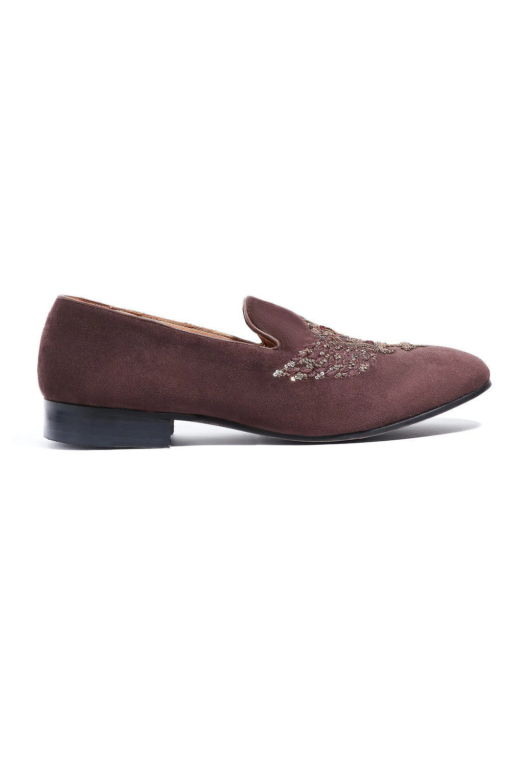 Luxe Crowned Elegance Velvet Slip-ons - Asuka Couture