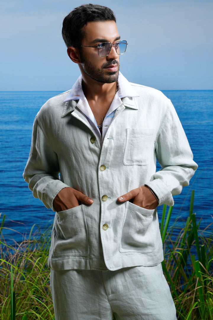Shop Online for Sage Herringbone Linen Coord Set – Quality Guaranteed