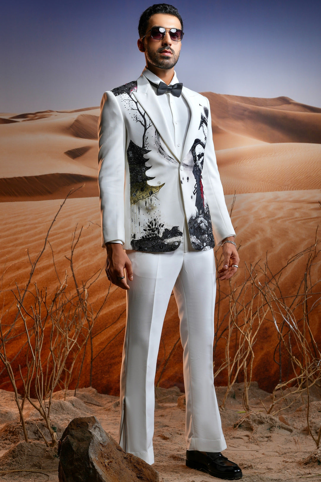 Shop Online for Samurai's Shadow Hand Painted Suit - Top Quality