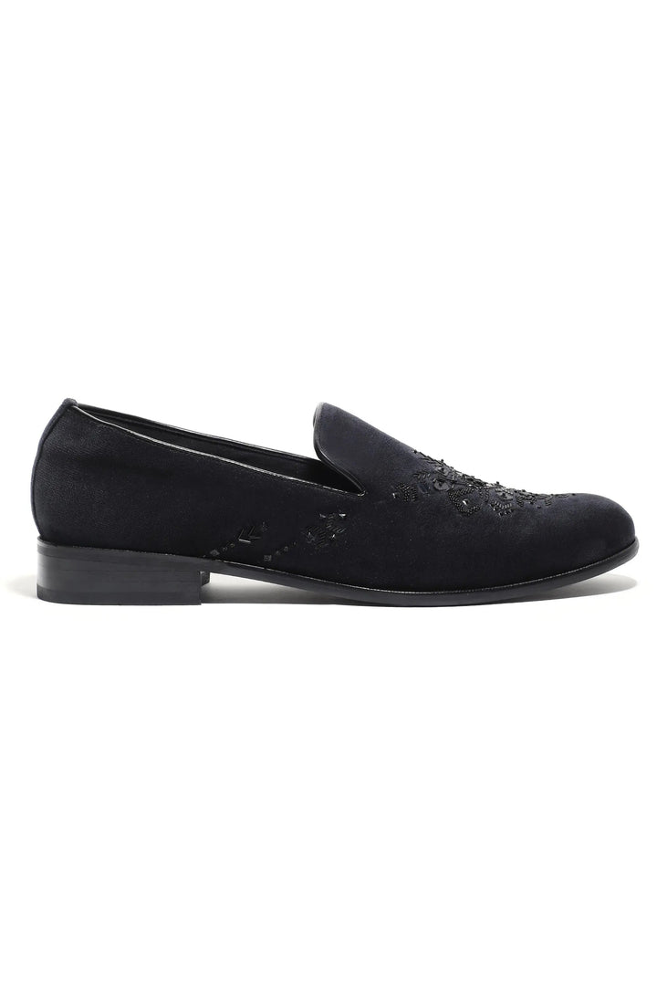 Midnight Luxe Velvet Slip-Ons - Asuka Couture
