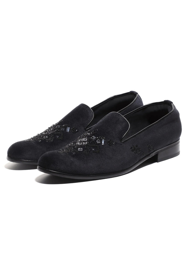 Midnight Luxe Velvet Slip-Ons - Asuka Couture