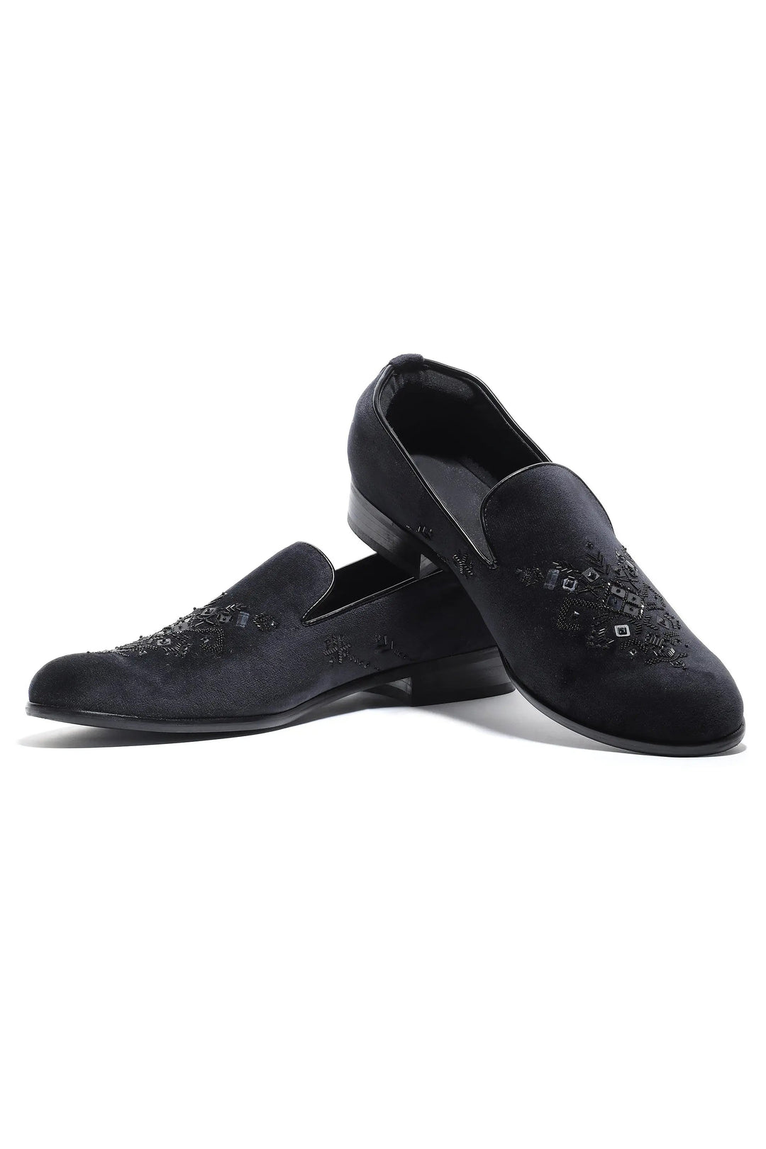 Midnight Luxe Velvet Slip-Ons - Asuka Couture