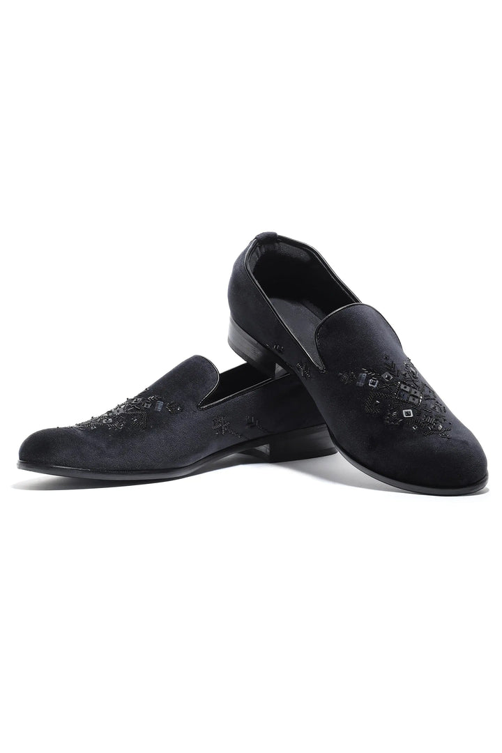 Midnight Luxe Velvet Slip-Ons - Asuka Couture